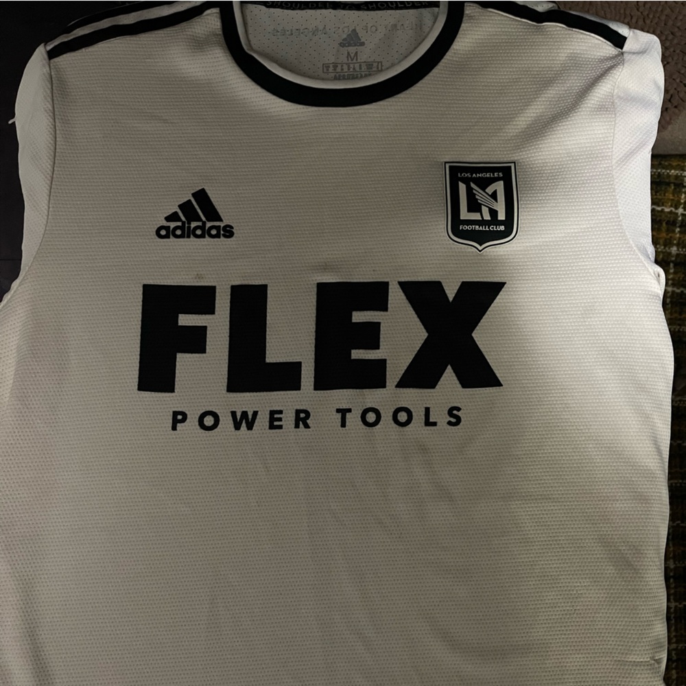 Adidas 2021-22 LAFC Authentic Away Jersey - Beige-White